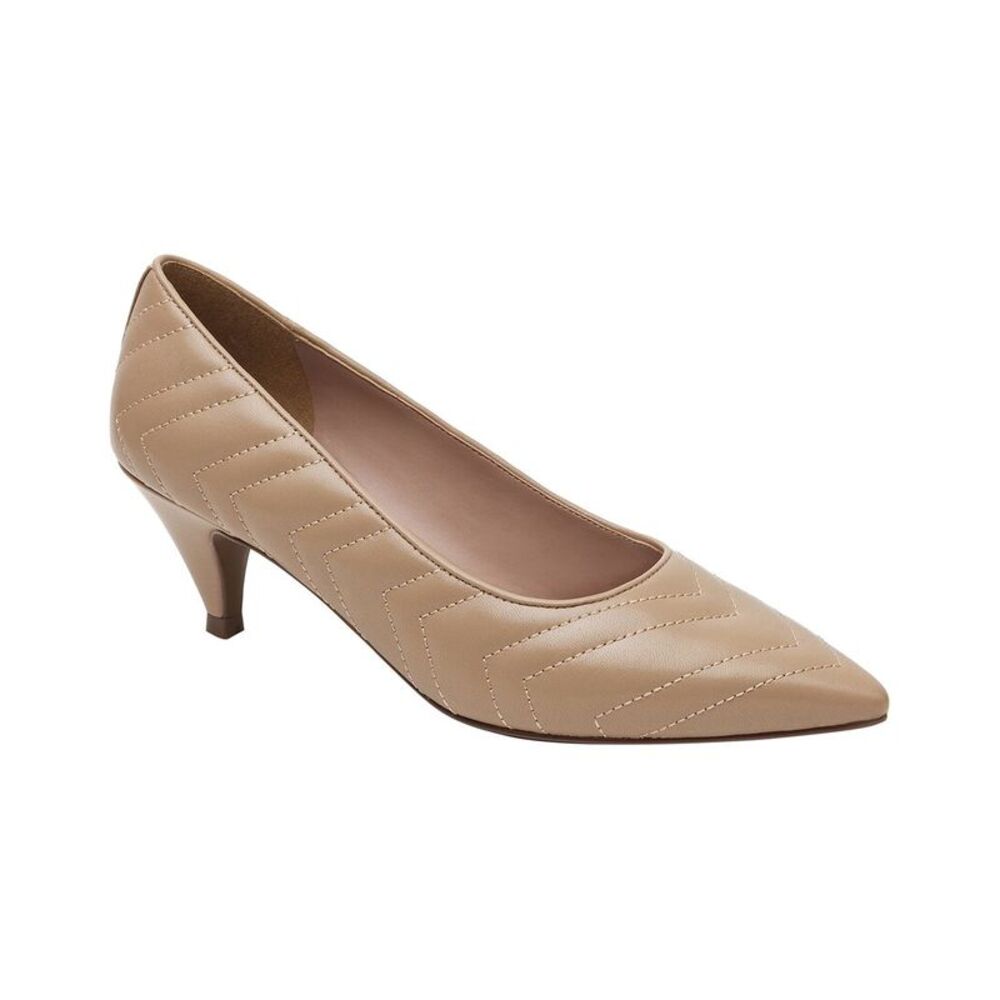 Linea Paolo Odie Leather Pump, Brown
